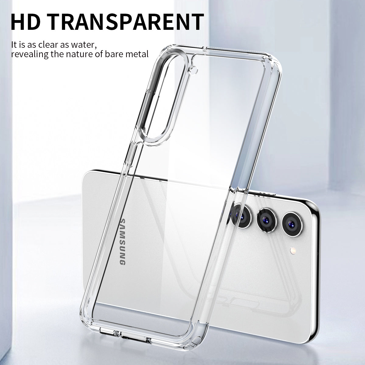 IPAKY Diamond Series for Samsung Galaxy S23 High Transparency Drop-proof PC TPU Cover Phone Protective Case IPAKY Diamond Series for Samsung Galaxy S23 High Transparency Drop-proof PC TPU Cover Phone Protective Case